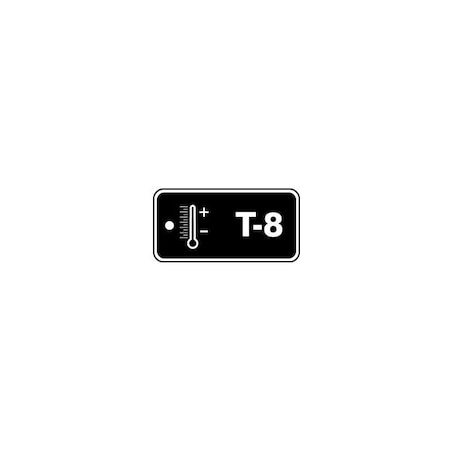 Accuform Plastic, 2-1/2 in Width, 1.56 in Height, , 5 PK TDF808XVM